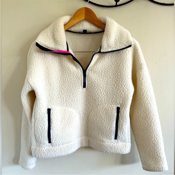 J. Crew Jackets & Blazers - J. Crew | Teddy Sherpa Pullover, Size XXS ✨